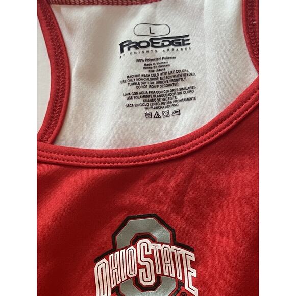 Ohio State Lady Buckeye Racerback Athletic Tank Top Medium Pro Edge - Picture 3 of 7